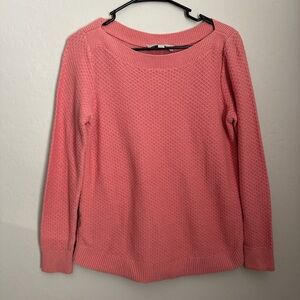 LOFT Coral Women's Crew Neck Sweater